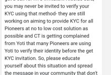 yoti或将退出Pi币kyc舞台,新的方案提上日程_派想网
