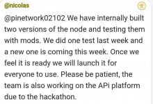 重大好消息!尼古拉斯终于回应最新登录进程了,正在测试两个版本节点,测试一旦完成,登陆问题将会彻底解决!_派想网