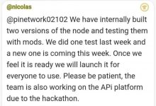 尼古拉斯回应最新登录进程，正在测试两个版本节点，测试一旦完成，登陆问题将会彻底解决！_派想网