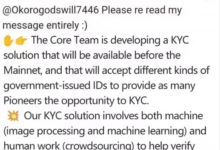 太好了!昨天好多人收到KYC了,事实证明,本次KYC认证可以用身份证!切记及时认证!_派想网