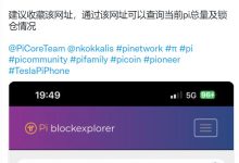 这里可以查询当前pi总量及锁仓情况_派想网