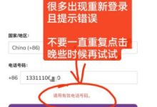今天Pi登录不了提示“请用有效的电话号码”问题_派想网