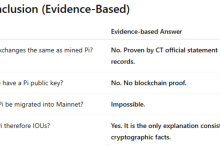 并非所有交易所出售的 Pi 币都来自拥有 Pi 原生公钥线程的 Pi 挖矿应用程序_派想网