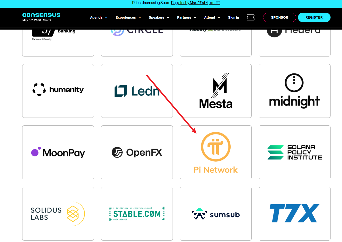 Pi Network亮相Consensus 2026主舞台