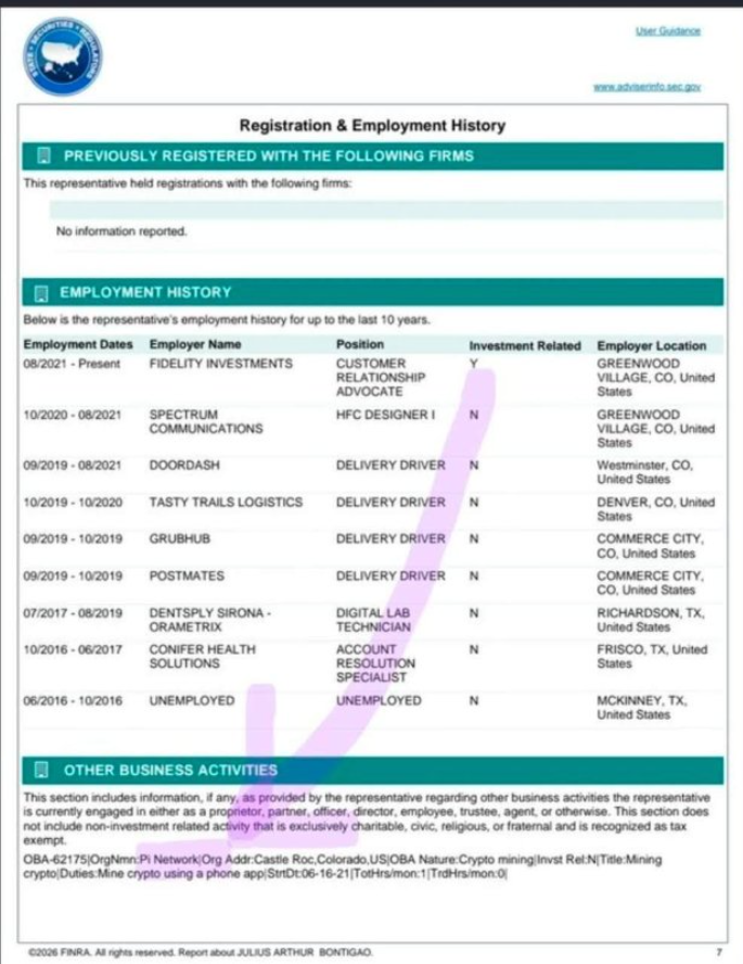 Fidelity 关联金融顾问公开披露参与 Pi 挖矿